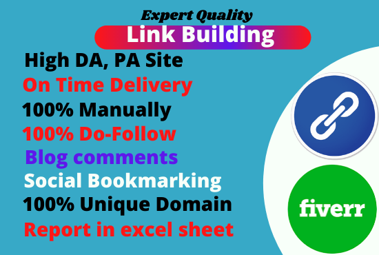 I will create dofollow SEO backlinks and link building service