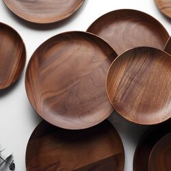 Luxe Teakwood Plate Collection