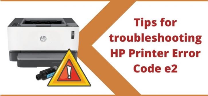 HP Printer Error E2