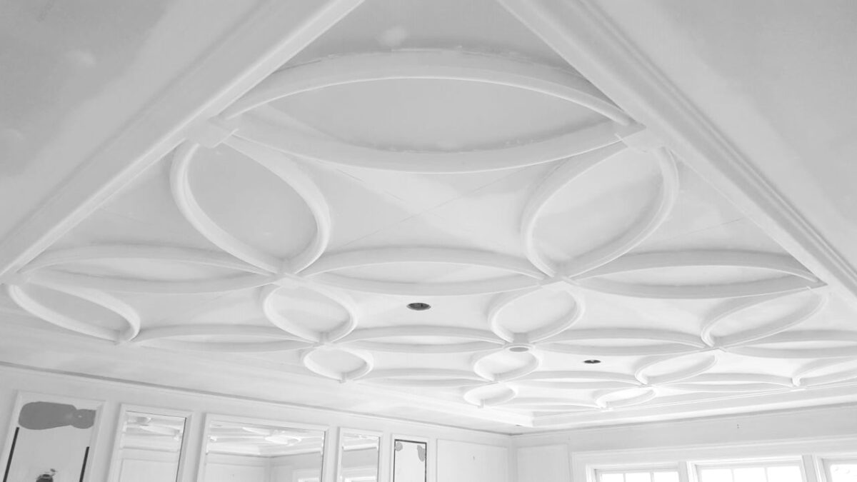 Where plaster mouldings are applied?