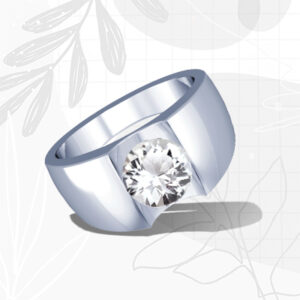 white sapphire rings that men love