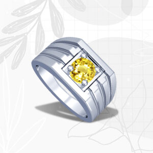 yellow sapphire rings that men love