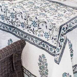 blue iris tablecloth