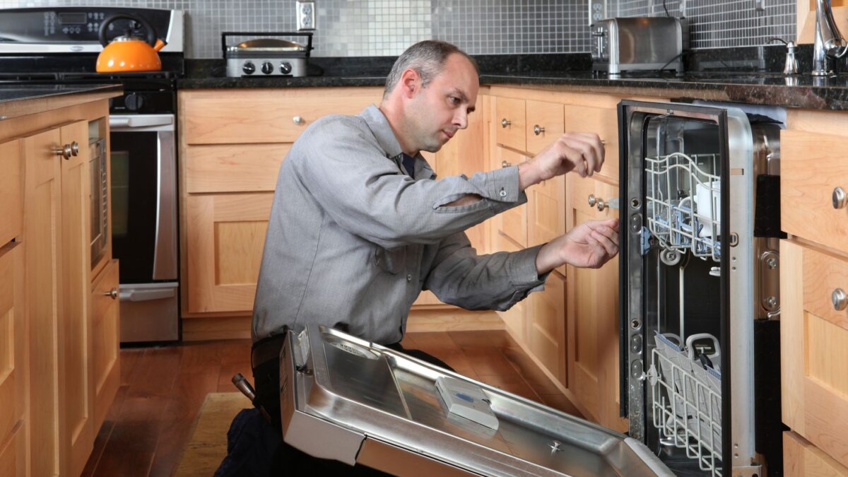 How do you deep clean a dishwasher?