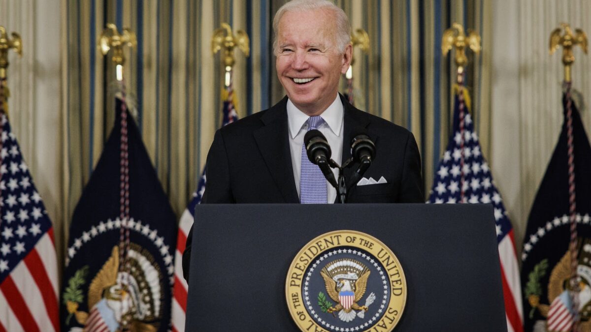 Joe Biden hails infrastructure win as monumental step forward