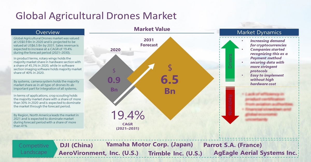 Agricultural Drones Market Size, Share, Growth, Market Analysis and Forecast 2031
