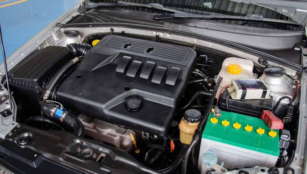 Remove all plastic parts under the hood