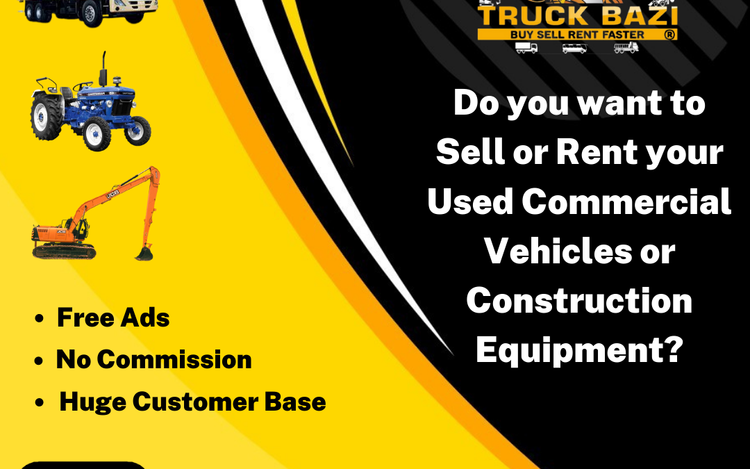 Used Commercial Vehicles,Construction Equipment,Trucks,Bus,Dumper,Tipper,JCB ,POKLEN