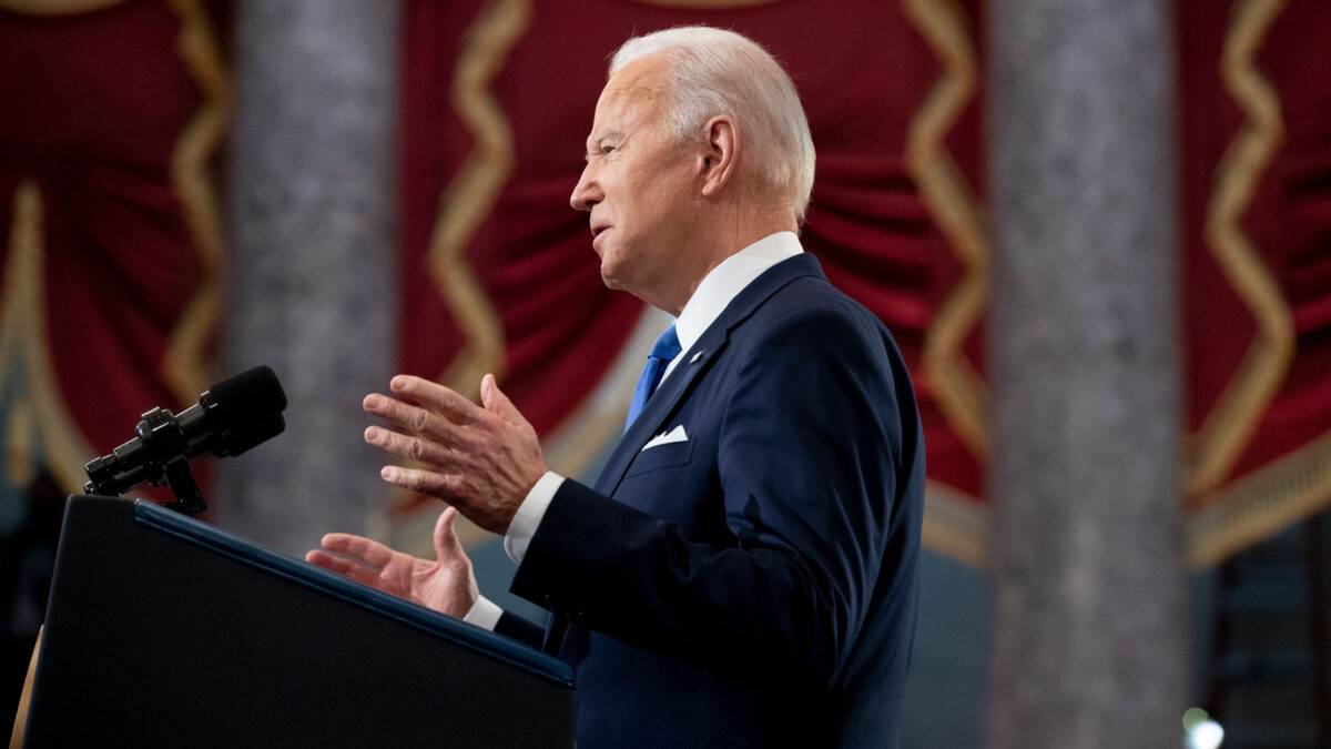 Joe Biden addresses the nation on Jan. 6 Capitol riot anniversary