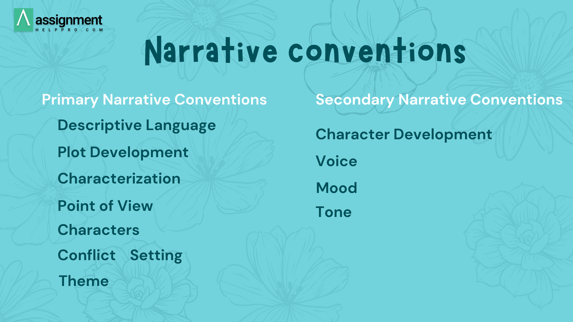 Narrative conventions