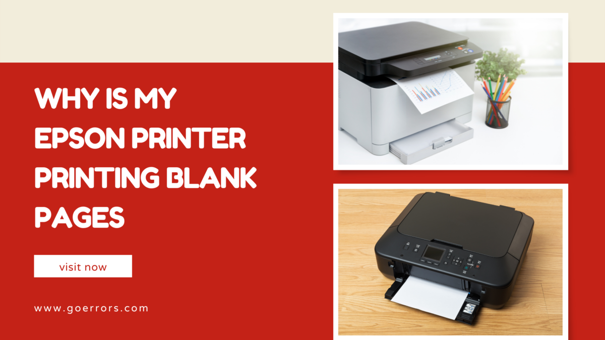 What can I do if my Epson printer keeps printing blank pages?