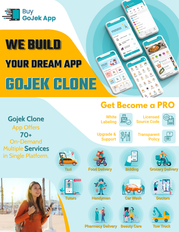 gojek clone on demand multi service app