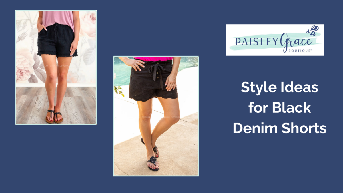 Style Ideas for Black Denim Shorts