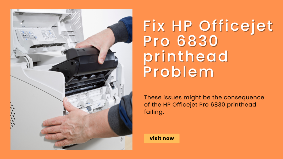 HP Officejet Pro 6830 printhead replacement