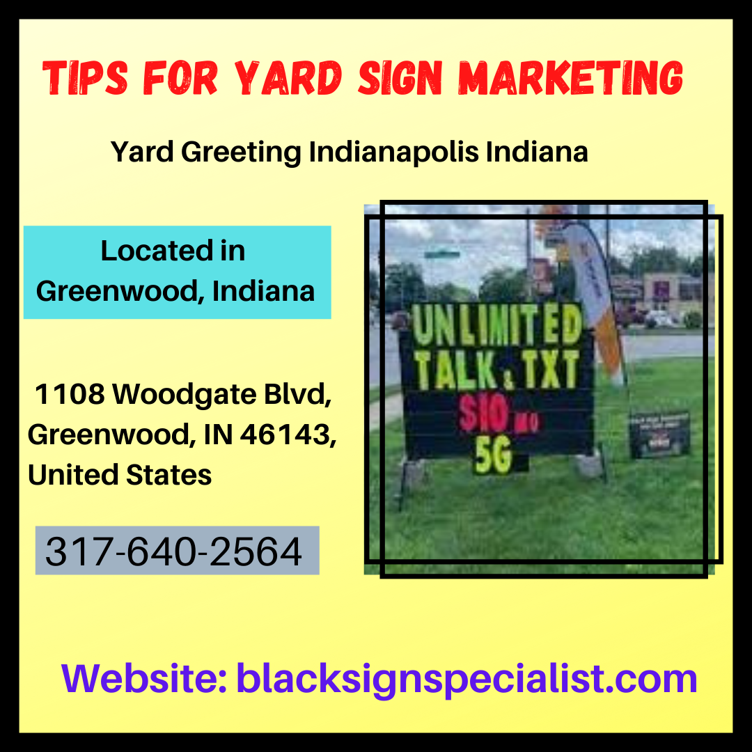 Yard Greeting Indianapolis Indiana