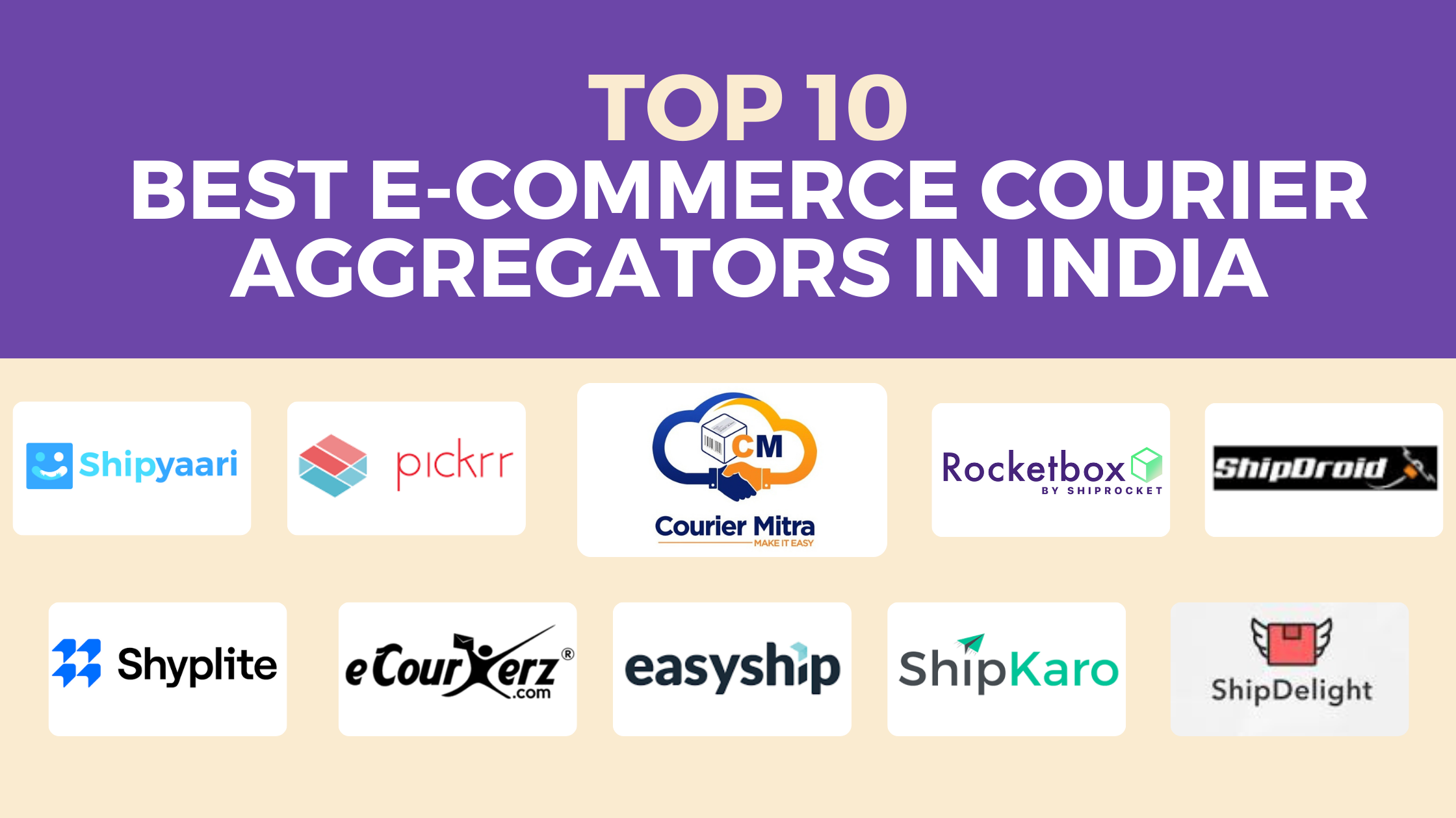 Top 10 best eCommerce Courier Aggregators in India