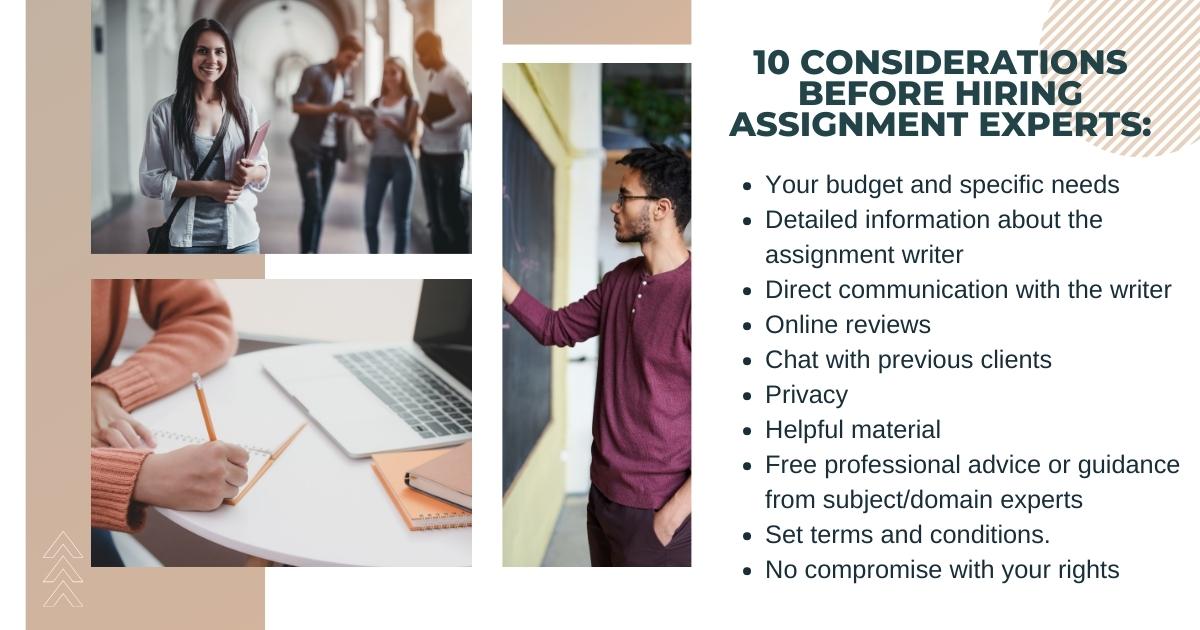 10 Precautions before Taking Assignment Expert Services