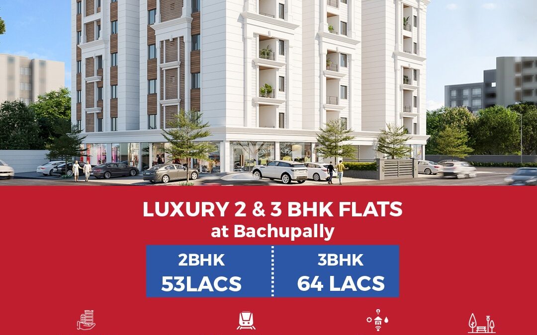 Modern 2 and 3 bhk flats for sale in bachupally | hyderabad