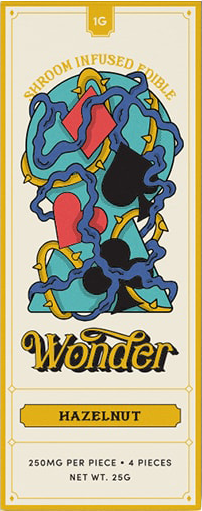 Wonder – 1G Hazelnut Psilocybin Chocolate Bar