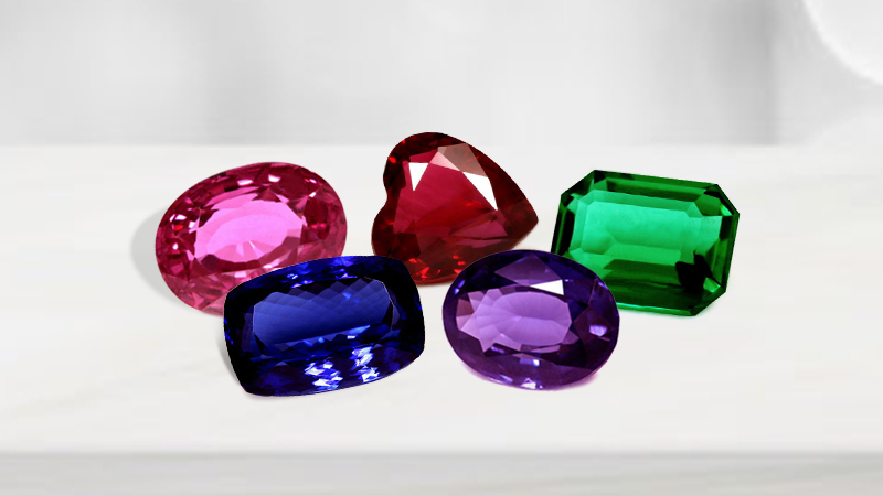 different color gemstones at GemsNY
