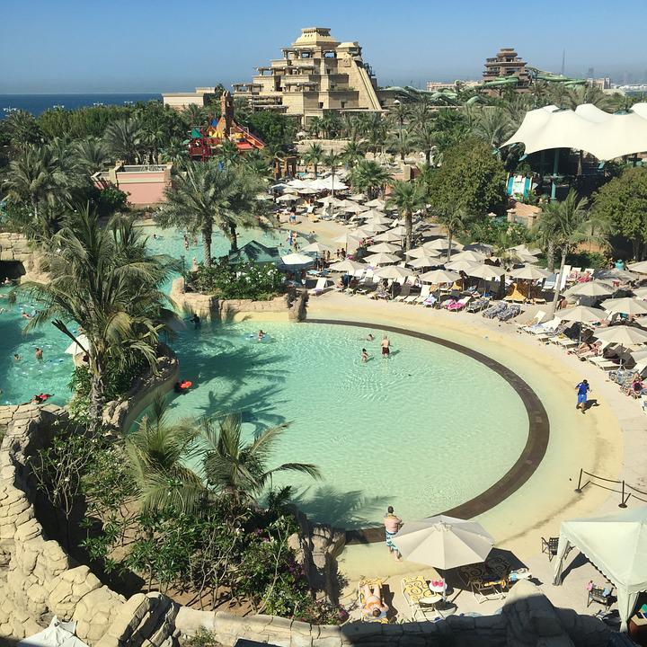 A pool at Atlantis resort