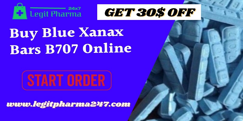 Buy Blue Xanax Bars B707 Online Overnight Delivery | Legit Pharma247