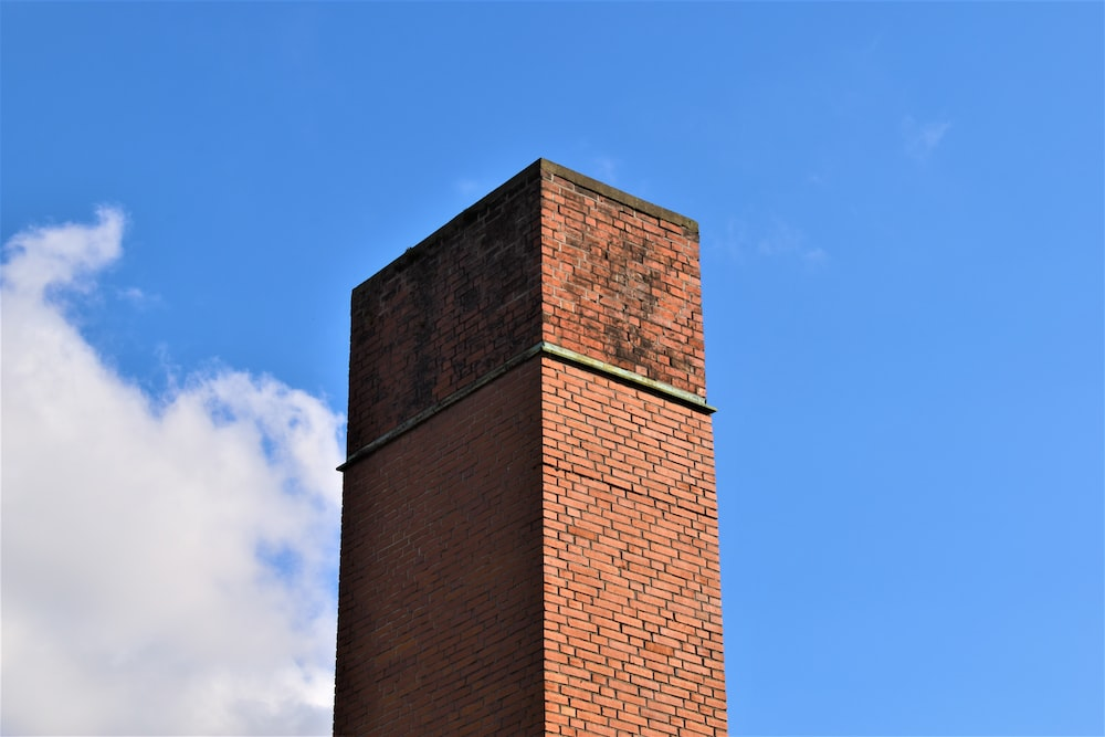 a brick chimney