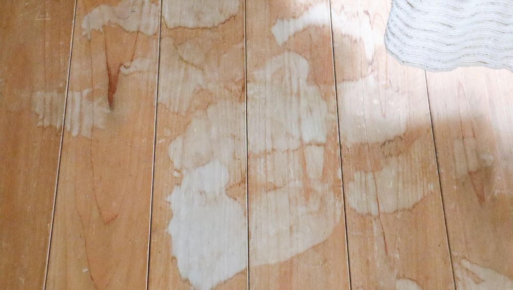 Old stain left on the floor