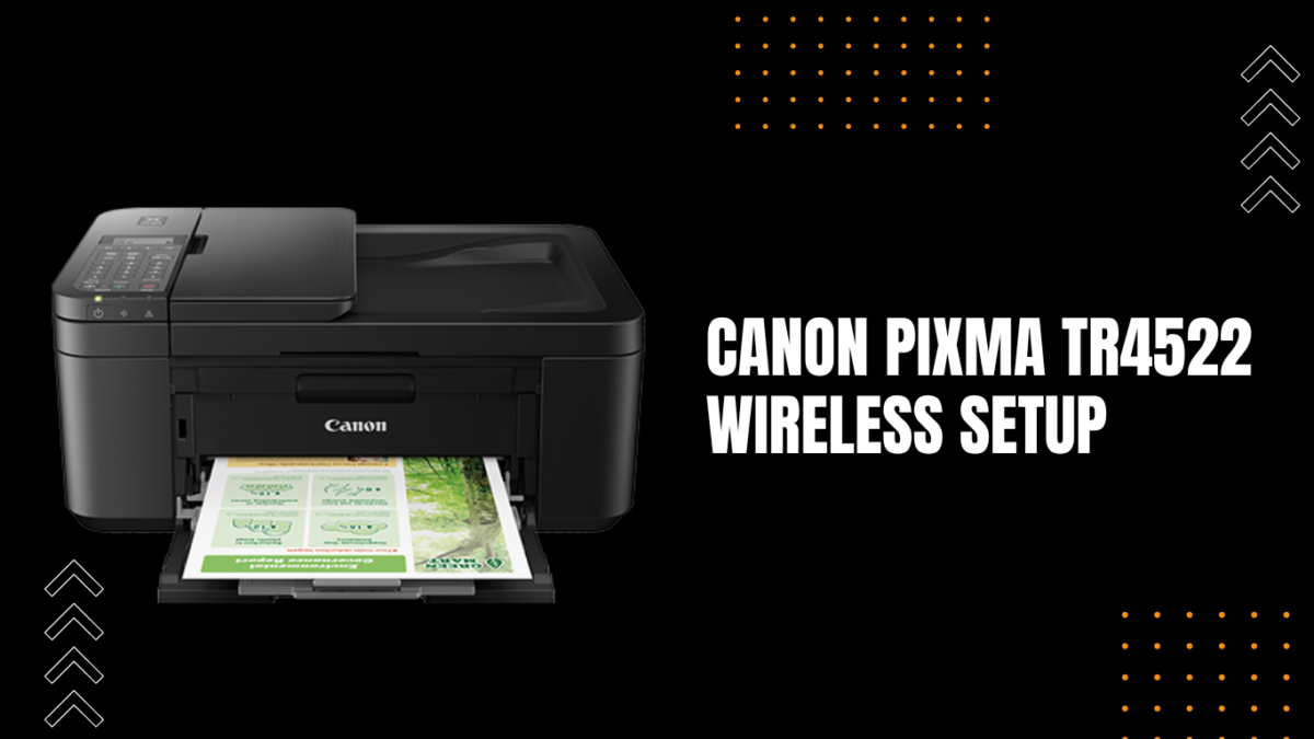 How can I setup a WiFi router for my Canon Pixma TR4522?