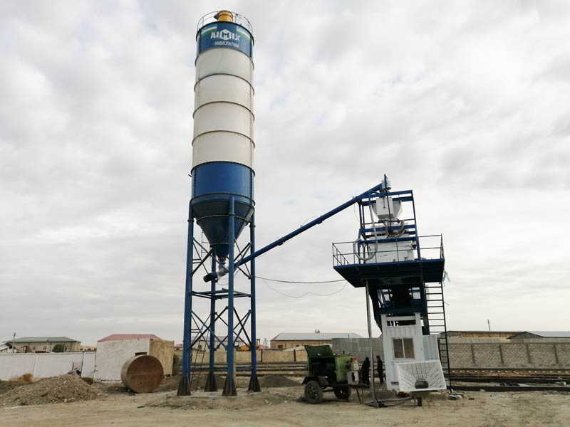 Concrete Plant in Uzbekistan for House Construction