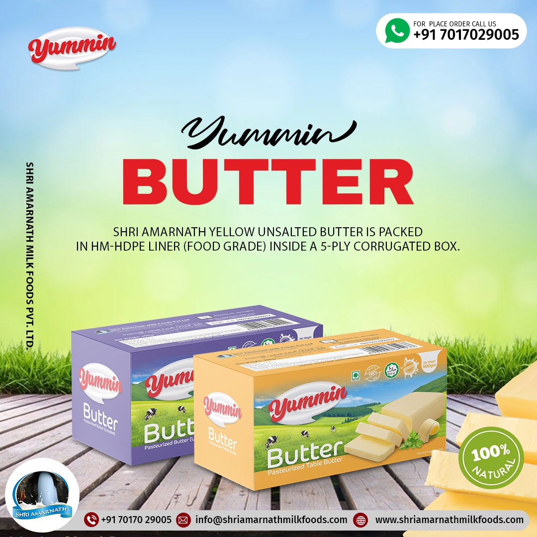 Yellow Unsalted Butter Manufacturer and Supplier