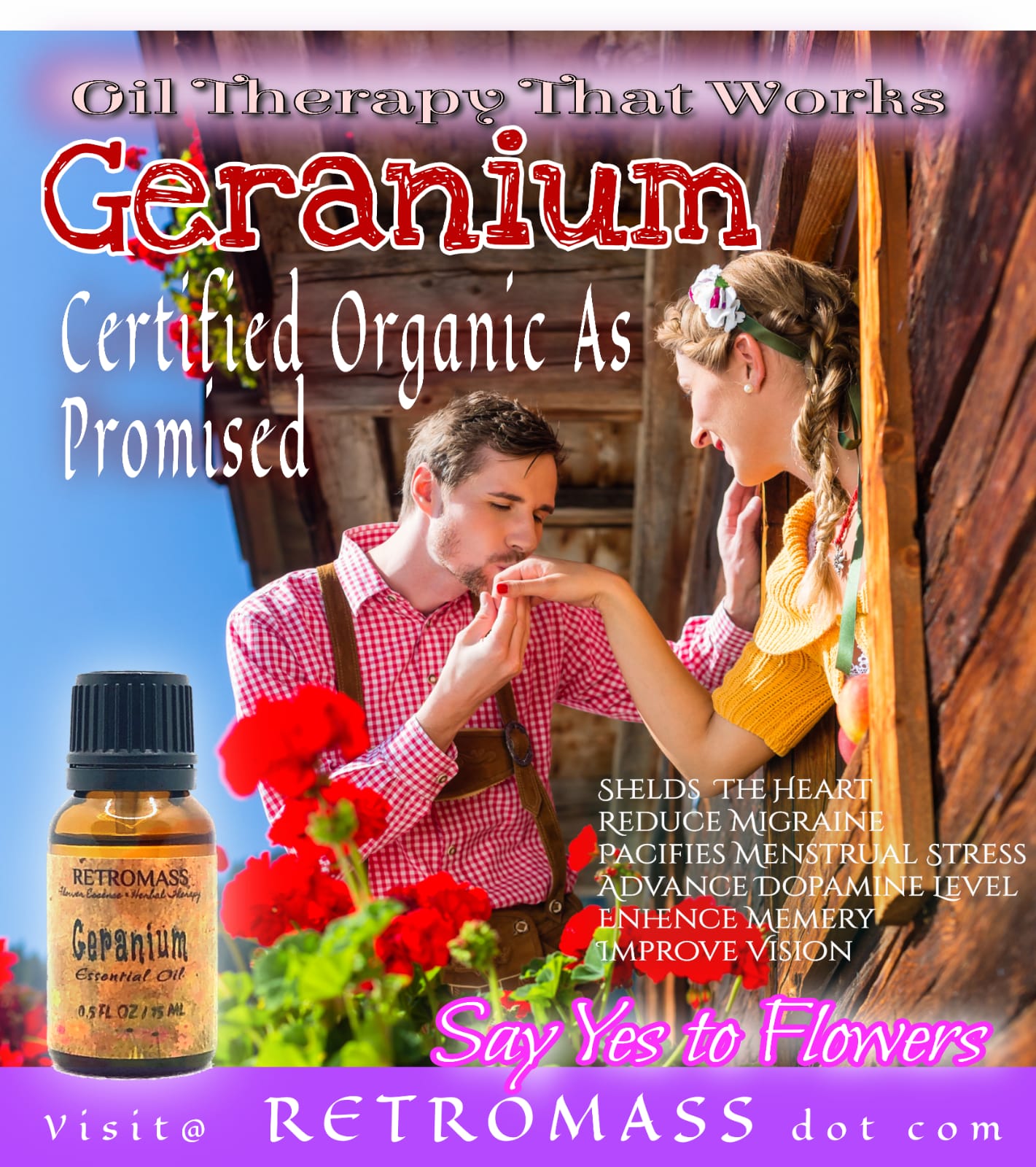 Certified Organic As Promised - Geranium Essential Oil Benefits by Retromass
