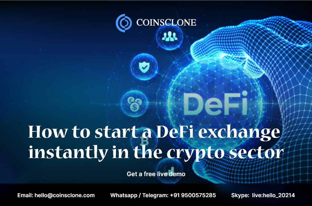 How to start a DeFi exchange instantly in the crypto sector?
