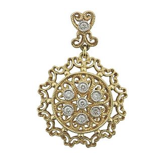 gold vintage pendant