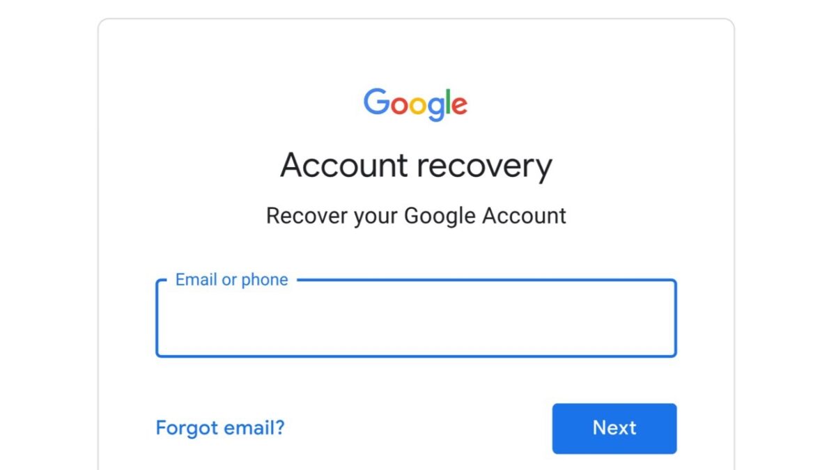 How to do Google account recovery?