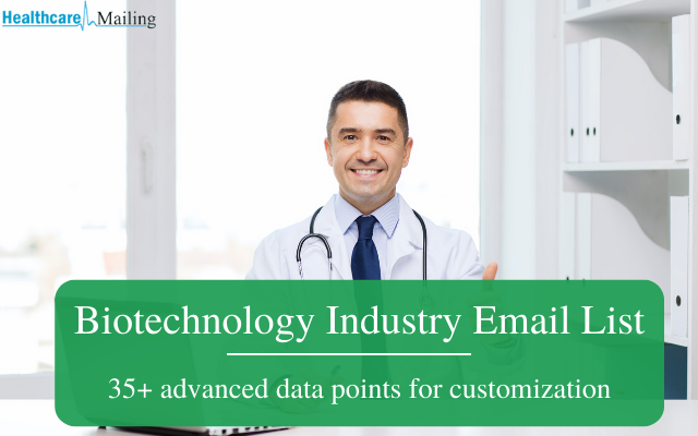 What are the tactics involved in creating a biotechnology email database?