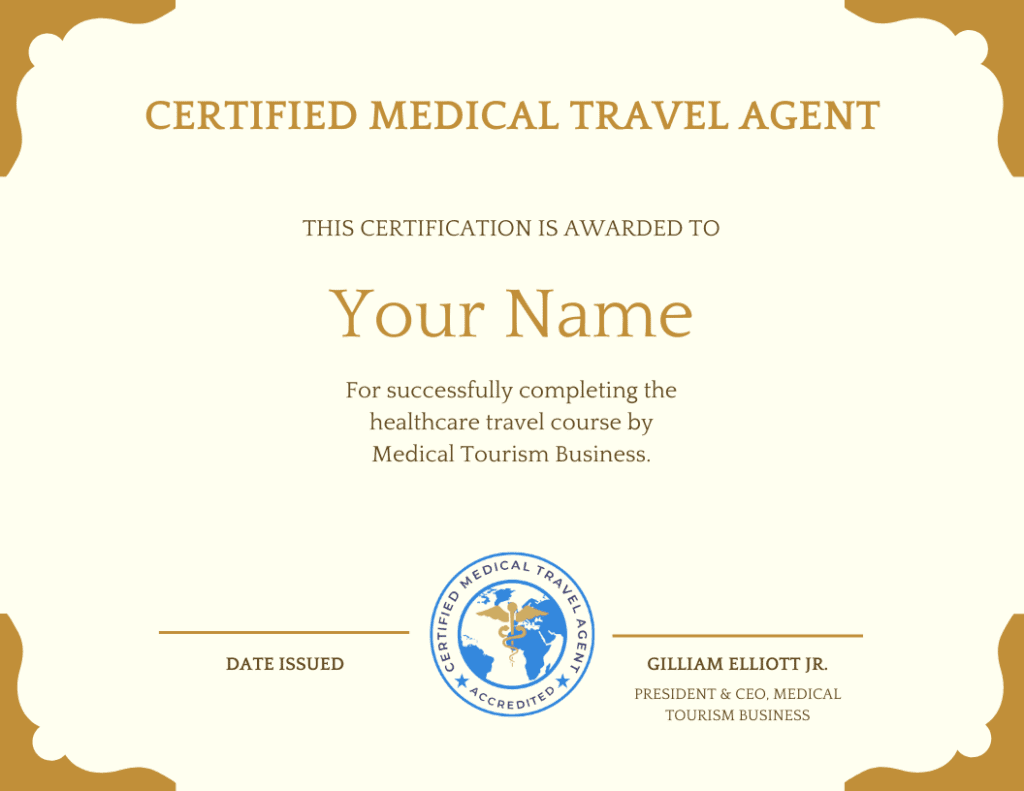certification course in medical tourism