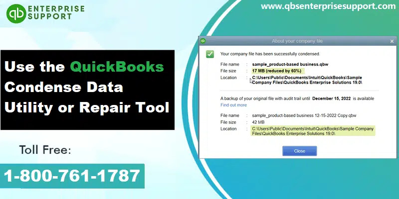 How To Use QuickBooks Condense Data Utility?