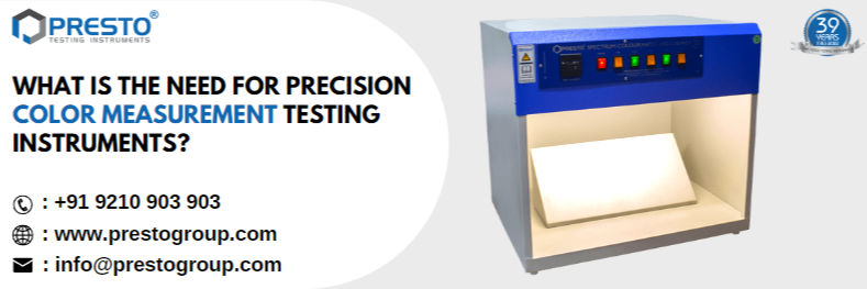 What is the need for precision color measurement testing instruments?