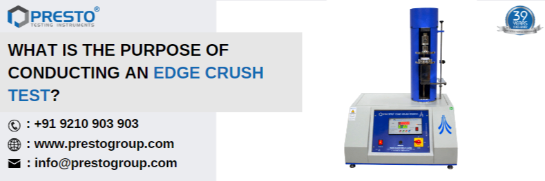 What is the purpose of conducting an edge crush test?