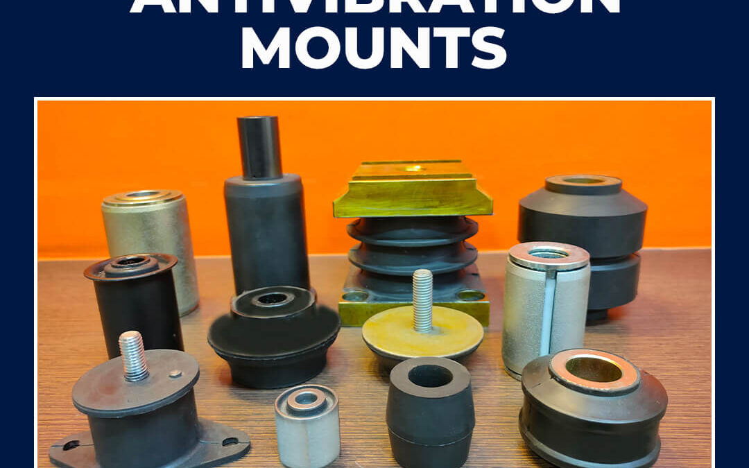 What materials are used for anti-vibration mounts?