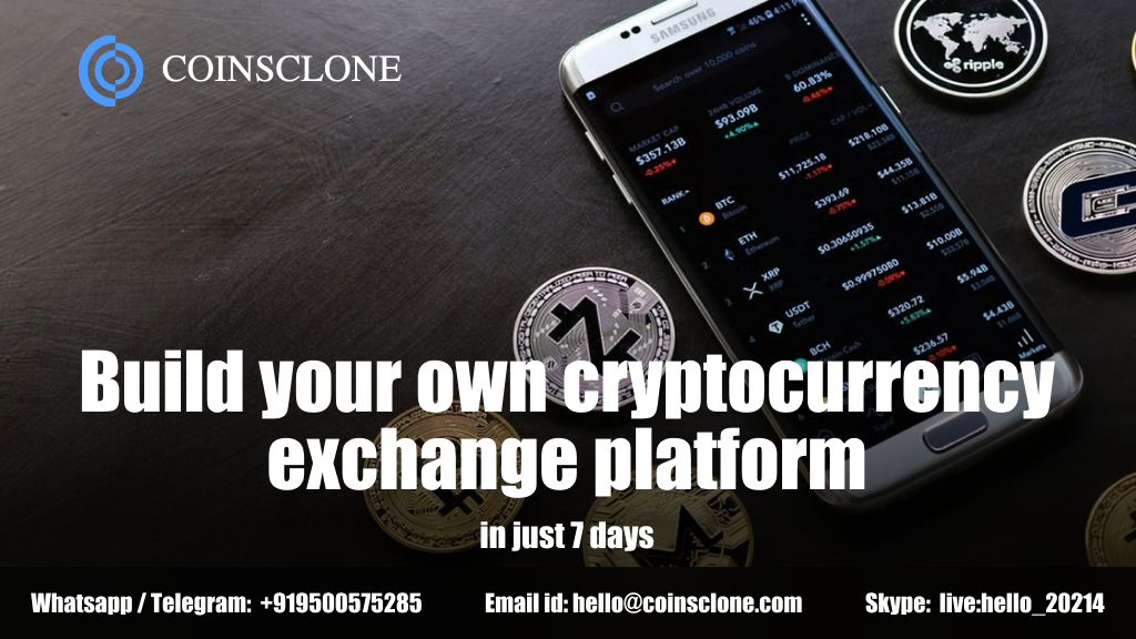 Build your own cryptocurrency exchange platform – in just 7 days