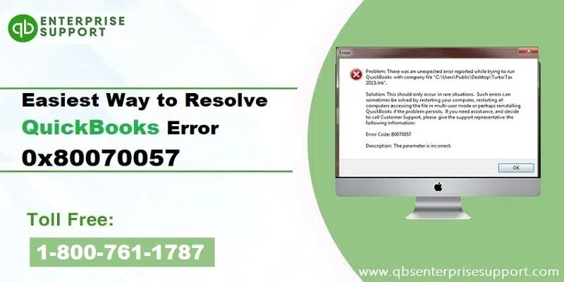 Steps to Fix QuickBooks Error code 80070057?
