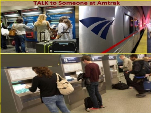 How do I talk to someone in Amtrak?