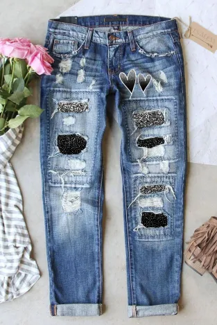 Stand Out In Style With These Ripped Denim Jeans From Evaless