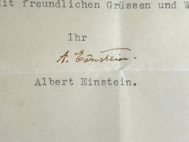 An Einstein Signed Letter and A Carousel Giraffe Top Neue Auctions’ March 11 Sale