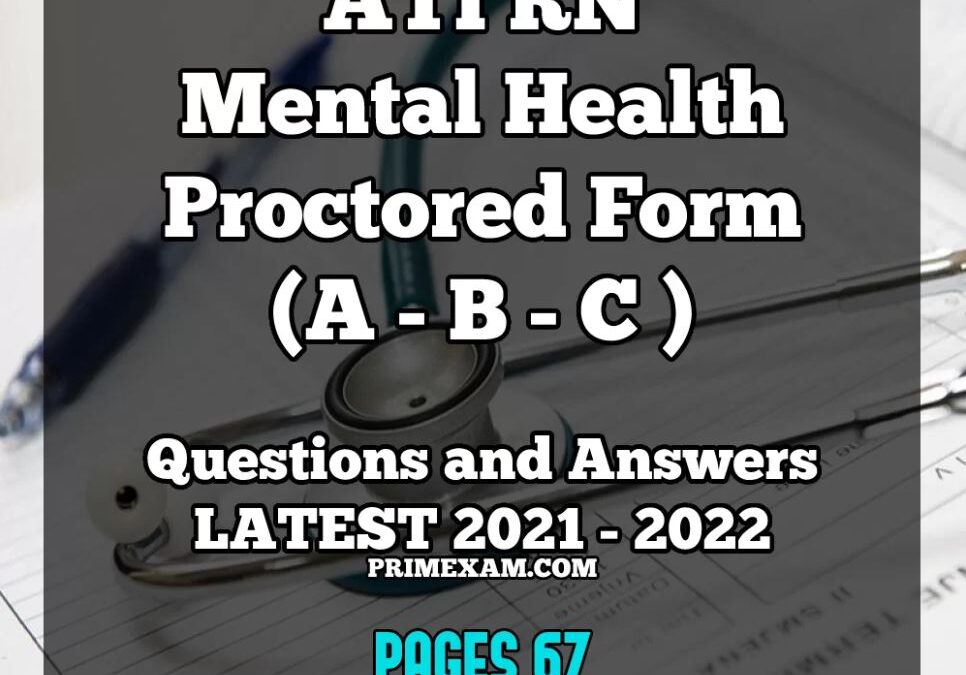 ATI RN Mental Health Online Practice AtoAllinks