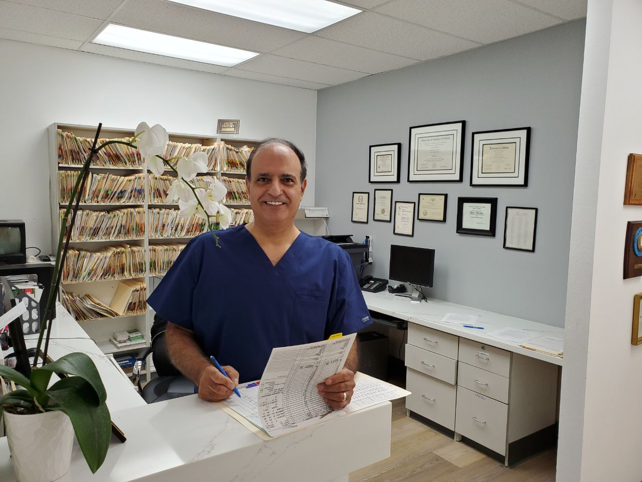 An image of a dentist at All Smiles Family Dentistry