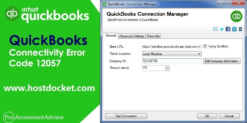 How to fix QuickBooks error code 12057?