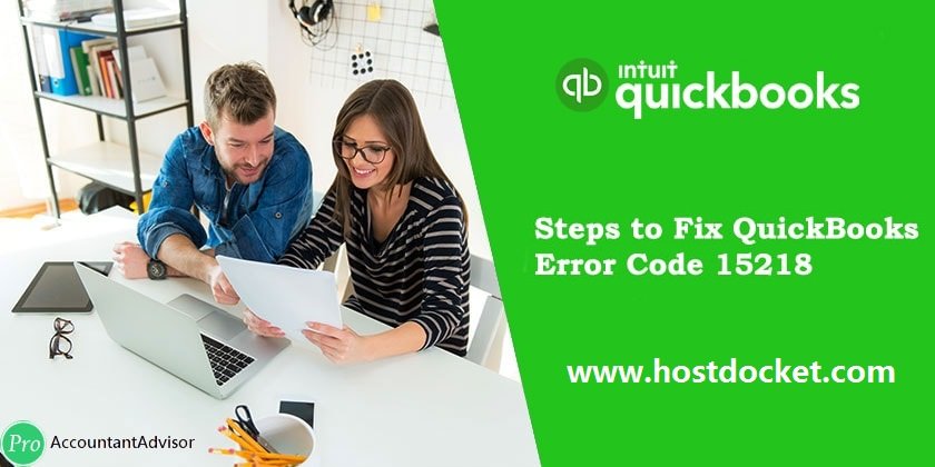 How to Resolve QuickBooks error code 15218